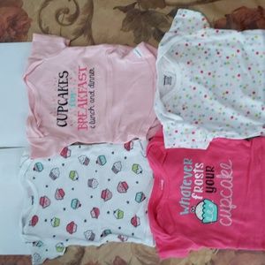 Cupcake themed onesies